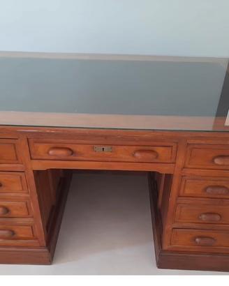 Scrivania in legno massello inizi 900