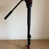 Monopiede Manfrotto con testa fluida