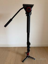 Monopiede Manfrotto con testa fluida