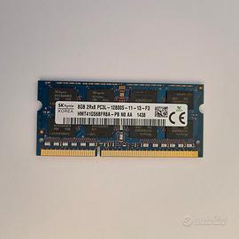 RAM SK Hynix 8GB DDR3 1600MHz SODIMM per notebook