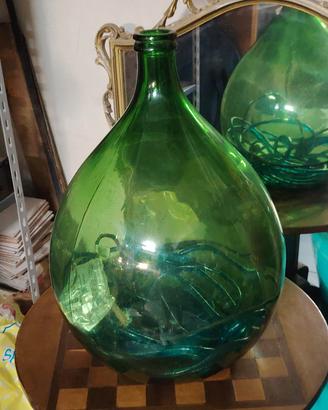 damigiana con luci per decorazione