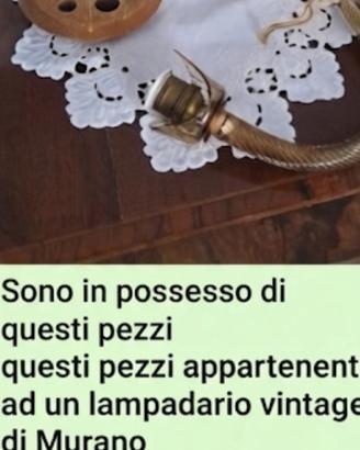 elementi vintage Murano lampadario