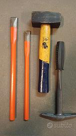 Kit Utensili da Muratura Scalpelli, Mazzetta, Mart
