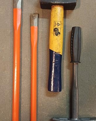 Kit Utensili da Muratura Scalpelli, Mazzetta, Mart