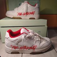Off-White Out of Office “For Walking” Red – scarpe