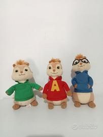 Lotto tre pupazzi Alvin super star marca Ty 