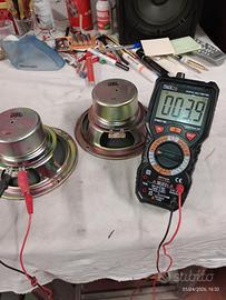 coppia woofer da 16 JBL, schermatura magnetica 