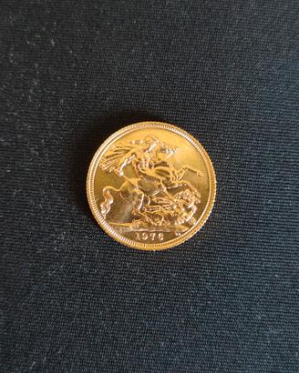 Sterlina d'oro Elisabetta II 1976