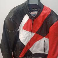 Giubbotto moto in pelle tg.52