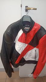 Giubbotto moto in pelle tg.52