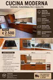 Cucina Lineare in Legno