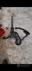 paranco manuale a cricchetto vintage
