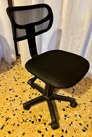 Sedia ufficio/smart working con rotelle