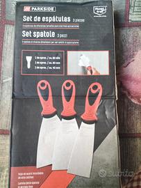 Set 3Spatole Acciaio inox Parkside nuovo Sigillato