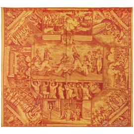 Antica stampa su stoffa contro Napoleone I - 1813