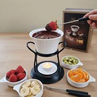 🍫 Set per Fonduta di Cioccolato LINDT–Originale!