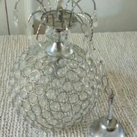 Lampadario vintage cristallo a cupola