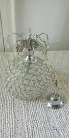 Lampadario vintage cristallo a cupola