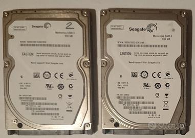 Hard Disk 2,5'' : 2 da 500 Giga, 2 da 1 Tera