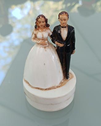 sposi vintage da collezione per torta 