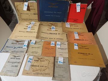 manuali cataloghi officina Moto Guzzi, ORIGINALI