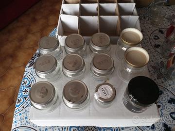 12 mini Vasetti con coperchio