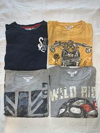 Set 4 magliette manica lunga 7, 7/8 anni
