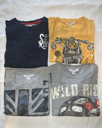 Set 4 magliette manica lunga 7, 7/8 anni