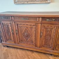 CASSETTIERA ANTICA IN LEGNO MASSELLO