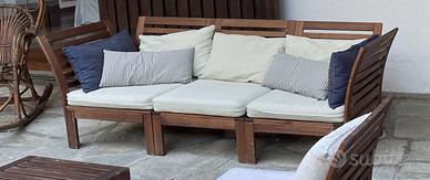 Divano da esterno componibile ikea