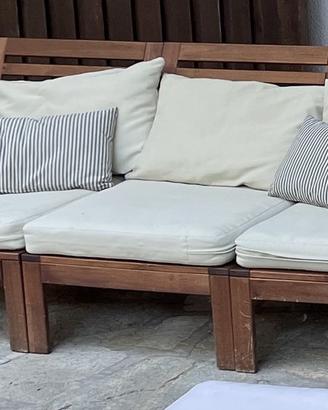 Divano da esterno componibile ikea