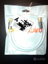 Cavo antenna TV satellitare 50cm.+adattatori IEC f