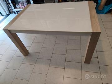 Tavolo da cucina bianco 6 posti , allungabile ad 8