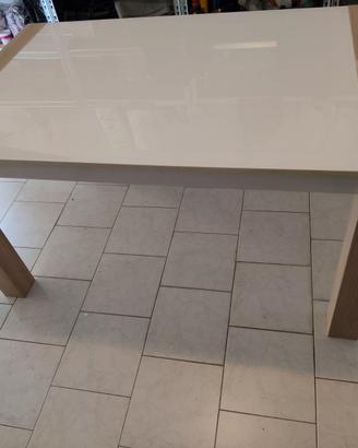 Tavolo da cucina bianco 6 posti , allungabile ad 8