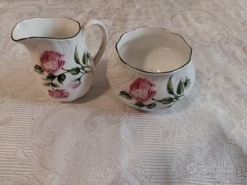 Lattiera e zuccheriera Mottisfont Roses