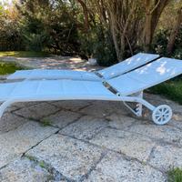 Sdraio da giardino 4 pezzi