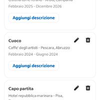 Capo partita antipasti e secondi