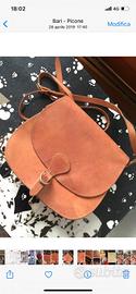 Borsa tracolla cuoio vintage