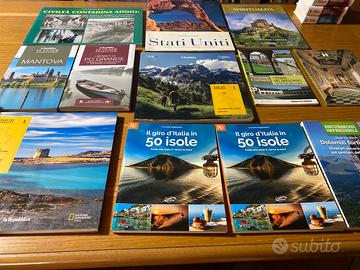 Collezione di guide turistiche e libri di viaggi