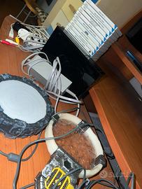 Wii nera+ tutti i cavi +giochi