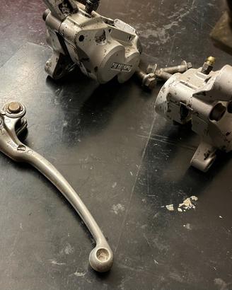 Pinze tubi e leva freno ant Yamaha TDM850