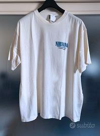 T-Shirt "Nirvana" XXL Stampata fronte e retro