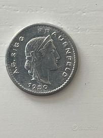 Moneta Svizzera 20 Rappen - 1950-B