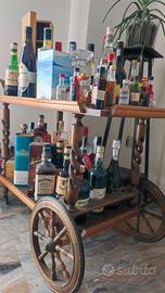 Carello vini in legno