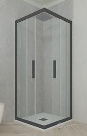 Box doccia 80x80 Antracite nuovo 6mm,By FORTE SRL
