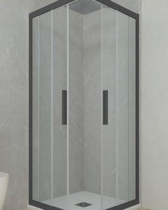 Box doccia 80x80 Antracite nuovo 6mm,By FORTE SRL