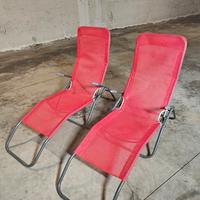 coppia Sdrai pieghevoli 