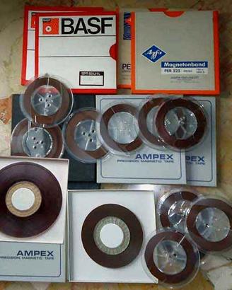 Bobine flange in plastica, nastro 1/4 pollice,