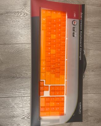 Tastiera USB Kraun Ice-Cream Keyboard Orange