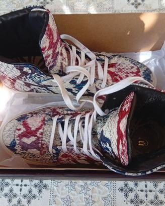 Sneakers High-Top YOVI - Stampa Coccodrillo Multic